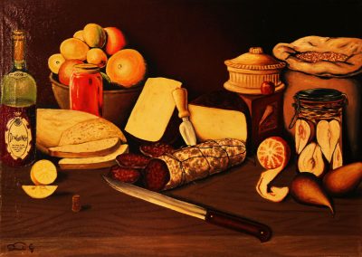 Natura morta con salame - 1980