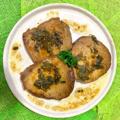 Seitan con battuta di prezzemolo
